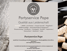 Tablet Screenshot of partyservice-pape.com
